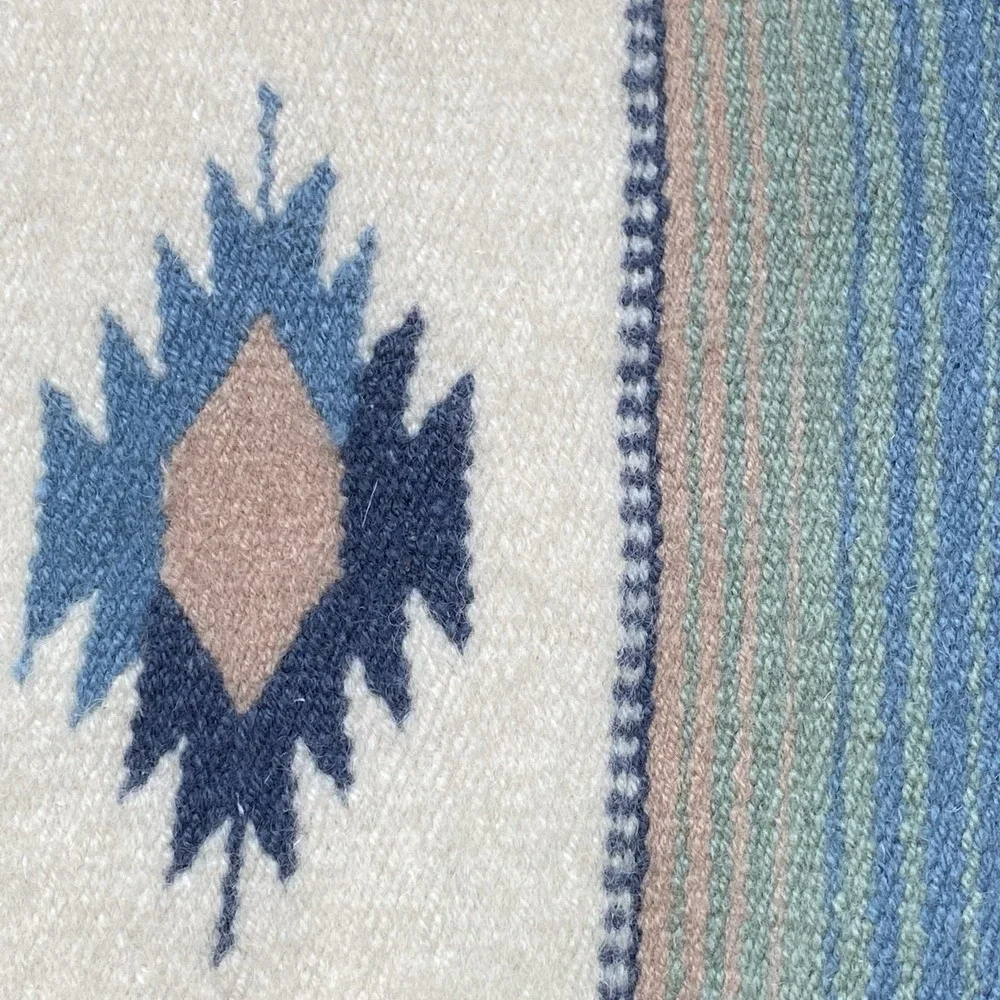 Handwoven Area Wool Rug 24x59